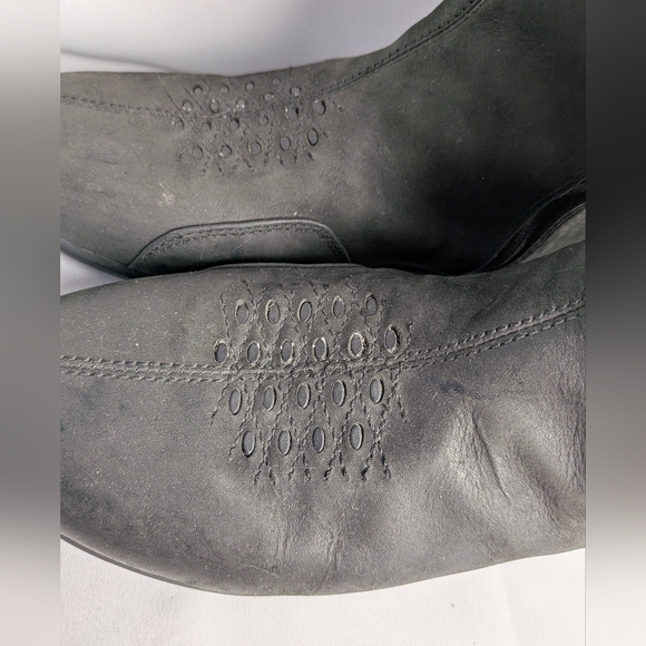 ICON Leather Women Riding Boots Black Color Biker Moto Size 9 US YKK Zippers - Picture 9 of 16